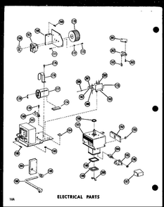 Electrical Parts Diagram and Parts List for RC-7PB P71300-2M Amana Microwave