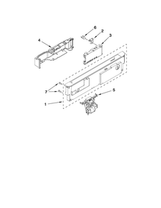 Control Panel And Latch Parts Diagram and Parts List for MDBH969AWB4  Maytag Dishwasher