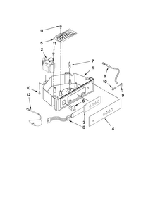 Part Location Diagram of W10282111 Whirlpool OVERLAY