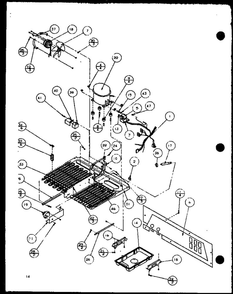 Unit Diagram and Parts List for IC3N-P1110701W-BM  Amana Refrigerator