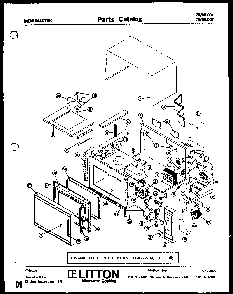 Section 9 Diagram and Parts List for 70 0502 Amana Microwave