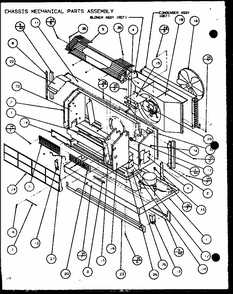 Chassis Mechanical Parts Assembly (ptc09300e/p9999708r) (ptc09400e/p9806708r) (ptc09300ec/p9811708r) (ptc09400ec/p9872408r) Diagram and Parts List for PTC12400EC P9872429R Amana Air Conditioner