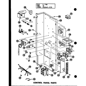 Control Panel Parts 2 Diagram and Parts List for D54444-6 P54444-6C Amana Air Conditioner