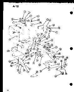 Hardware Diagram and Parts List for CRMC-20B P74130-5M Amana Microwave