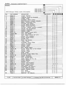 Freezer Compartment Page 2 Diagram and Parts List for 62163-0A  Admiral Refrigerator
