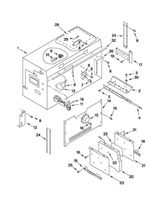 Freezer Liner Parts Diagram and Parts List for JF42SSFXDA00  Jenn-Air Refrigerator