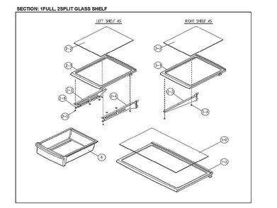 Part Location Diagram of 3017847300 Maytag Refrigerator Shelf Frame
