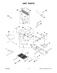 Part Location Diagram of W11727653 Whirlpool PLATE
