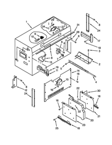 Freezer Liner Parts Diagram and Parts List for JB36NXFXLW04  Jenn-Air Refrigerator