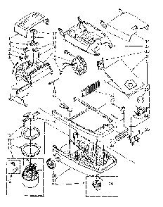 Base Assembly Diagram and Parts List for 1162543084  Kenmore Canister Vacuum
