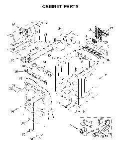 Cabinet parts Diagram and Parts List for MEDB955FC2  Maytag Dryer