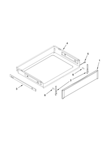 Drawer Parts Diagram and Parts List for MGR8650ES0  Maytag Range