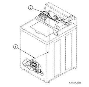 Harnesses Diagram and Parts List for SWT210WN1124  Speed Queen Washer