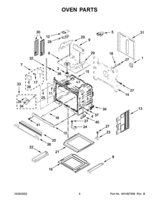 Oven Parts 2 Diagram and Parts List for JMW3430LM00  Maytag Microwave Oven Combo