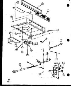 Section 10 Diagram and Parts List for CRCR-7-P85515-5S  Amana Range