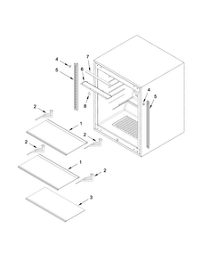 Shelf Parts Diagram and Parts List for JUR24FLARS00  Jenn-Air Refrigerator