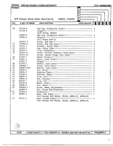 Fresh Food Compartment Page 3 Diagram and Parts List for 22752  Maytag Refrigerator