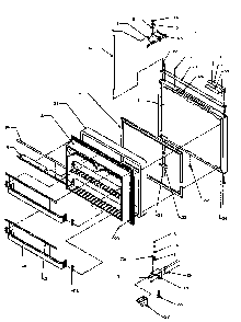 Freezer Door Diagram and Parts List for BX22RE-P1161604WE  Amana Refrigerator