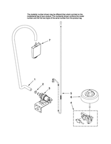 Fill And Overfill Parts Diagram and Parts List for MDBH968AWB3  Maytag Dishwasher