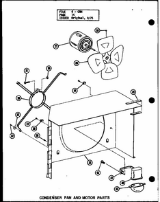 Part Location Diagram of R0160035 Whirlpool Capacitor assy kit
