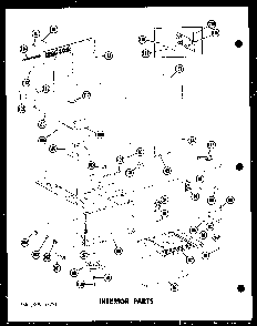 Interior Parts Diagram and Parts List for RC-10PB P71304-2M Amana Microwave