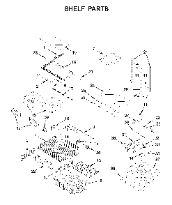 Shelf parts Diagram and Parts List for MFF2558FEZ05  Maytag Refrigerator