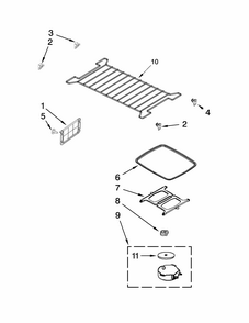 Part Location Diagram of W11658641 Whirlpool DOR-FIP