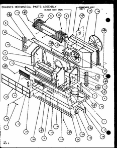 Chassis Mechanical Parts Assembly (pth07300e/p9806801r) (pth07400e/p9806901r) (pth07300ec/p9811801r) (pth07400ec/p9872301r) Diagram and Parts List for PTH09400F P1102701R Amana Air Conditioner