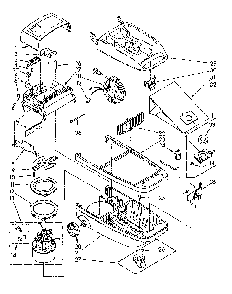 Base Assembly Diagram and Parts List for 1162497184  Kenmore Canister Vacuum