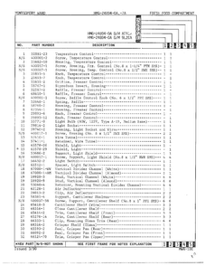Fresh Food Compartment Page 2 Diagram and Parts List for 24894A-OA  Admiral Refrigerator