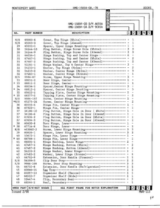 Doors Page 3 Diagram and Parts List for 19894A  Admiral Refrigerator