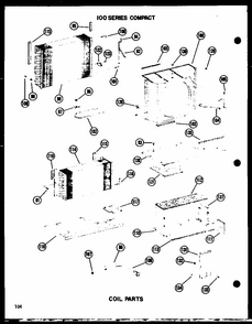 Coil Parts Diagram and Parts List for 109-5NE P54975-8R Amana Air Conditioner