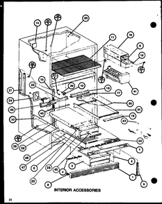 Interior Accessories 6 Diagram and Parts List for IC3H-P7621307W-TM  Amana Refrigerator