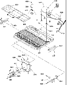 Machine Compartment Diagram and Parts List for SQD25TW-P1190427WW  Amana Refrigerator