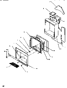 Ice & Water Cavity Diagram and Parts List for SSD522SW-P1184702WW  Amana Refrigerator
