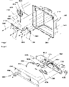 Ice/water Cavity And Electronic Bracket Assy Diagram and Parts List for SGD22TL-P1303510WL  Amana Refrigerator