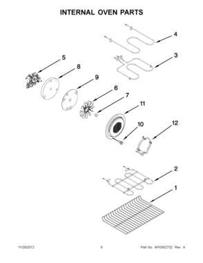 04 - INTERNAL OVEN PARTS Diagram and Parts List for YMET8885XS02  Maytag Range