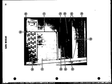 Interior Parts 4 Diagram and Parts List for LKG-341HE  Amana Air Conditioner