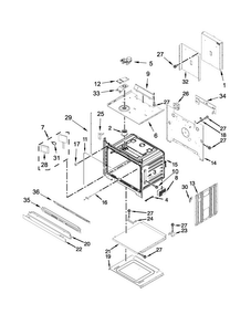 Oven Parts Diagram and Parts List for JJW2730DS00  Jenn-Air Wall Oven