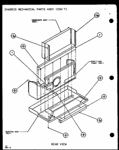 Chassis Mechanical Parts Assy (pth07300e/p9806801r) (pth07400e/p9806901r) (pth07300ec/p9811801r) (pth07400ec/p9872301r) Diagram and Parts List for PTH09400F P1102701R Amana Air Conditioner