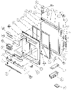 Refrigerator Door Diagram and Parts List for 86068-P1125513  Amana Refrigerator