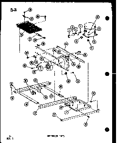 Compressor Parts Diagram and Parts List for TSC-18E-L-P74568-3WL  Amana Refrigerator