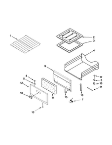 Oven And Broiler Parts Diagram and Parts List for AGP200VDW1  Amana Range