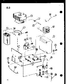 Transformer/magnetron Diagram and Parts List for MVH-9T P75409-1M Amana Microwave
