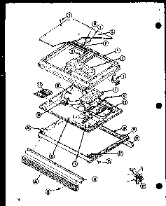 Section 5 Diagram and Parts List for AKC-4B P85123-8S Amana Cooktop