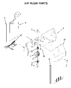 Air Flow Parts Diagram and Parts List for 1064651753713  Kenmore Refrigerator