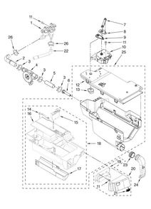 Part Location Diagram of W10193817 Whirlpool HANDLE