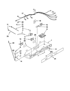 Control Parts Diagram and Parts List for MSD2574VEW10  Maytag Refrigerator