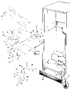 Fresh Food Compartment Diagram and Parts List for JRT196B MAJ55A Jenn-Air Refrigerator