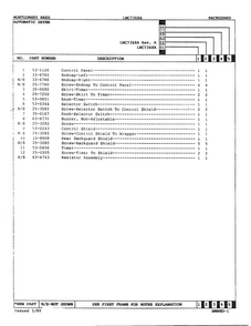 Automatic Dryer/bakcguard Page 2 Diagram and Parts List for 7368A  Norge Dryer